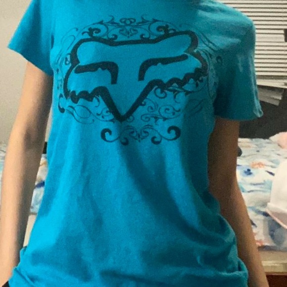 Fox Racing blue t-shirt - Picture 5 of 7